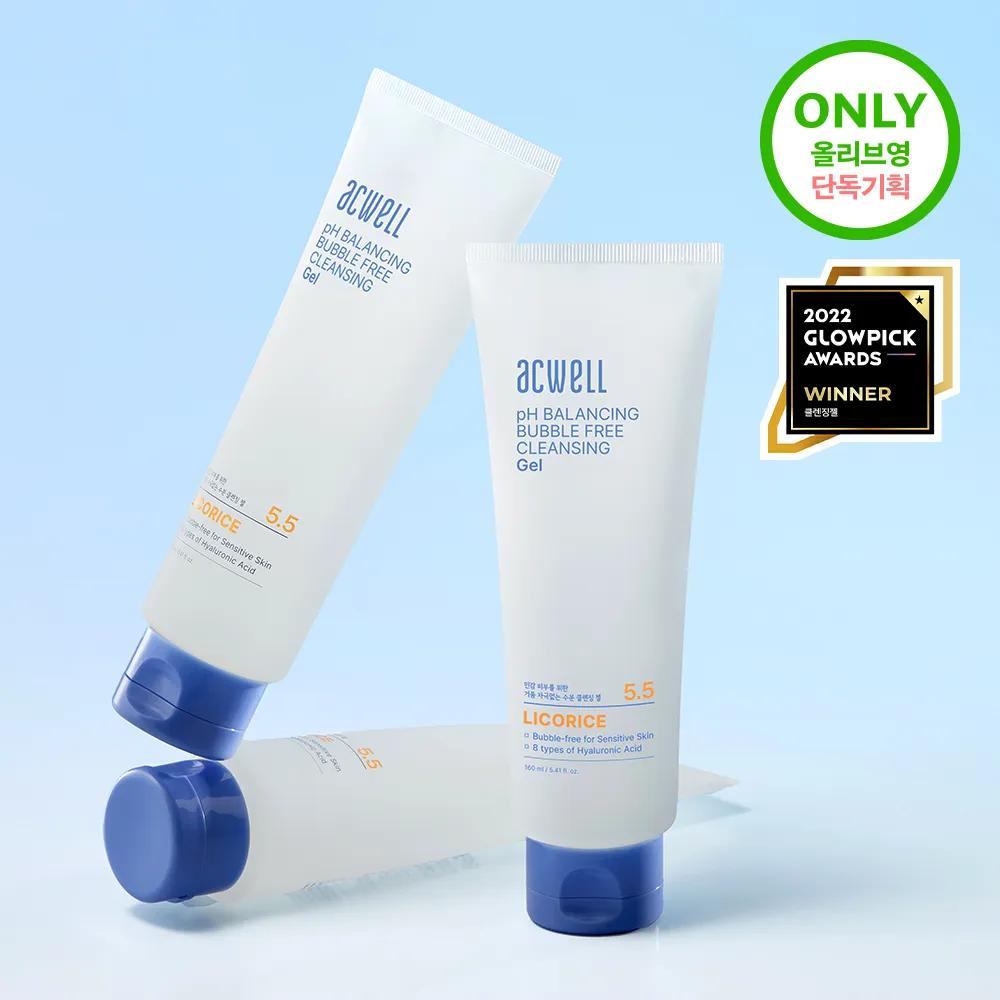 Acwell pH Balancing Bubble Free Очищающий гель 1+1 Специальный набор (160мл+160мл)