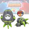 Zomg Огромная плюшевая игрушка-животное Мягкая и набитая волокнистым хлопком Зеленая и серая 23*22см