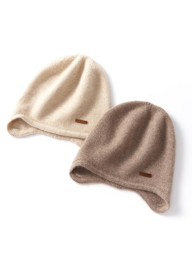 Unisex Adult / Children Cashmere Knitted Bombing Hat Winter Thick Caps Beanies Soft Ear Cover Hat Wool Warm Headgear Bonnet