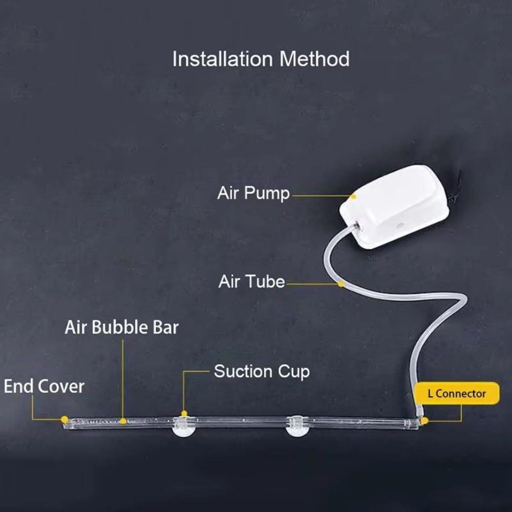 Adjustable Direction Fish Tank Bubble Bars Aquarium Aerator Tube Fish Tank Decoration