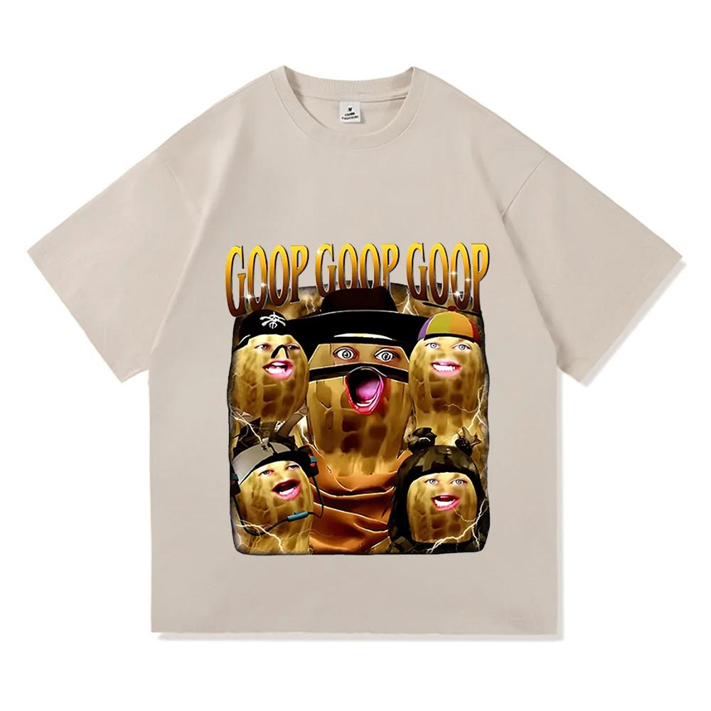 Goop Goop Goop Игровые футболки Arc Raiders Унисекс Уличная одежда Хип-хоп Унисекс Уличная одежда Хлопковая футболка с коротким рукавом Мужская Свободные футболки