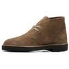 Clarks Оригинальные двухслойные кожаные модные простые короткие ботинки Мужские ботинки Серый 261740557