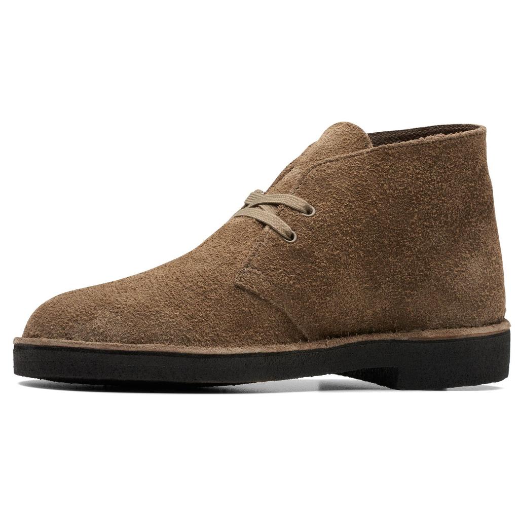 Clarks Оригинальные двухслойные кожаные модные простые короткие ботинки Мужские ботинки Серый 261740557
