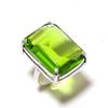 Peridot Gemstone 925 Sterling Silver Gift Jewelry Ring Size 8