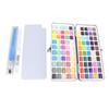 100 Colors Watercolor Paint Set Portable Iron Box Watercolor Paint Kit with 3 Brushes for Kids