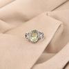 Натуральный зеленый аметист драгоценный камень 925 пробы серебро ювелирные изделия ручной работы кольцо для жены RR-8-46