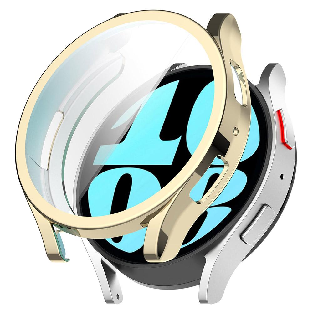 Electroplated TPU Protective Case For Samsung Galaxy Watch 6 40mm 44mm Full Screen Protector Shell Bumper