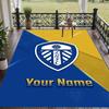 Custom Text Printed Rug Leeds United Non Slip Floor Carpet For Home Room Decor