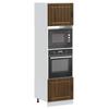 VidaXL 2-piece "Lucca" Oven Cabinets In Brown Oak Engineered Wood 3315048