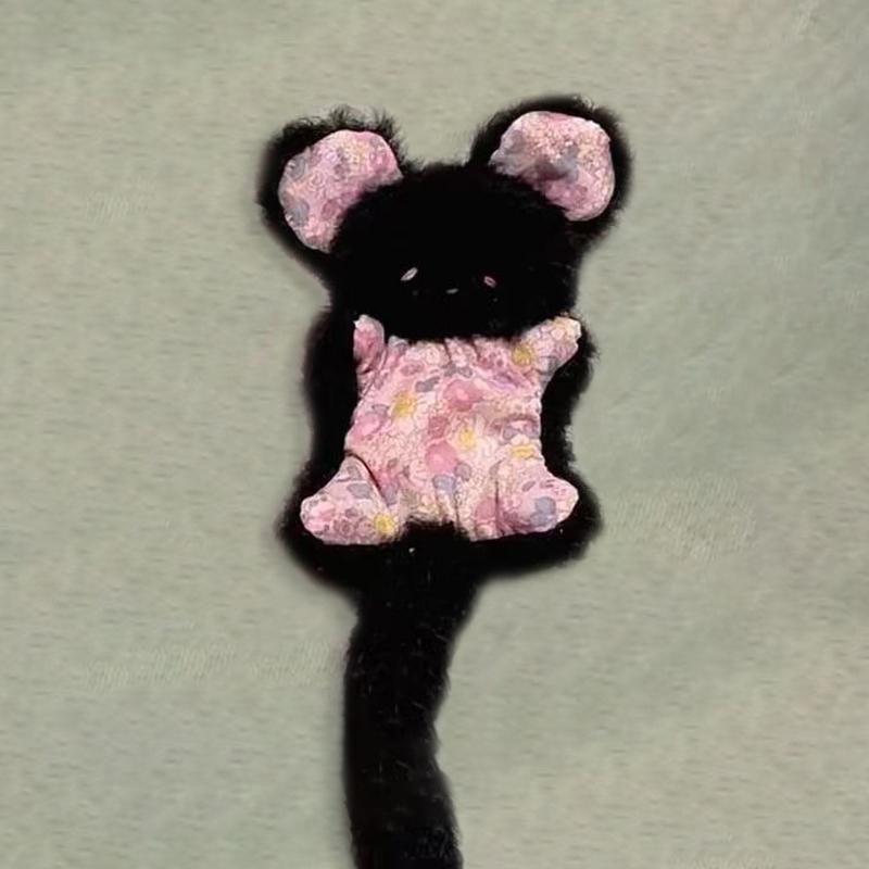 Мультяшная кукла-животное, настольная плюшевая игрушка, супер милая мышка, подушка-мешок с бобами для запястья, комфортная мягкая плюшевая игрушка, кукла для снятия стресса, подарок