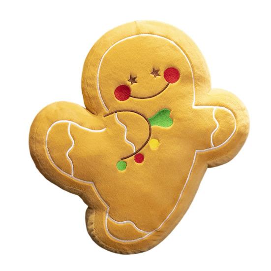 Пряничный человечек плюшевая кукла подушка мягкая милая рождественская декоративная подушка для домашнего дивана-кровати