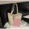 2025 Autumn/Winter Women's Lightweight Korean Style Tote Bag - Large Capacity, Simple Fashion, Commuter-Friendly