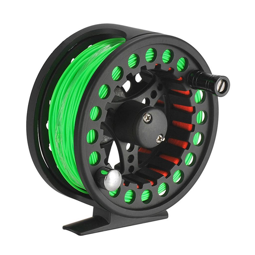 2+1BB Large Arbor Fly Fishing Reel Lightweight Machined Aluminum Alloy Fly Fishing Reel with Line