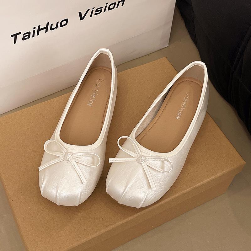 Niche Casual Versatile Pig's Trotter Shoes Women's Shoes 2025 New Spring Horseshoe Pig's Foot Shoes One-pedal Single Shoes
