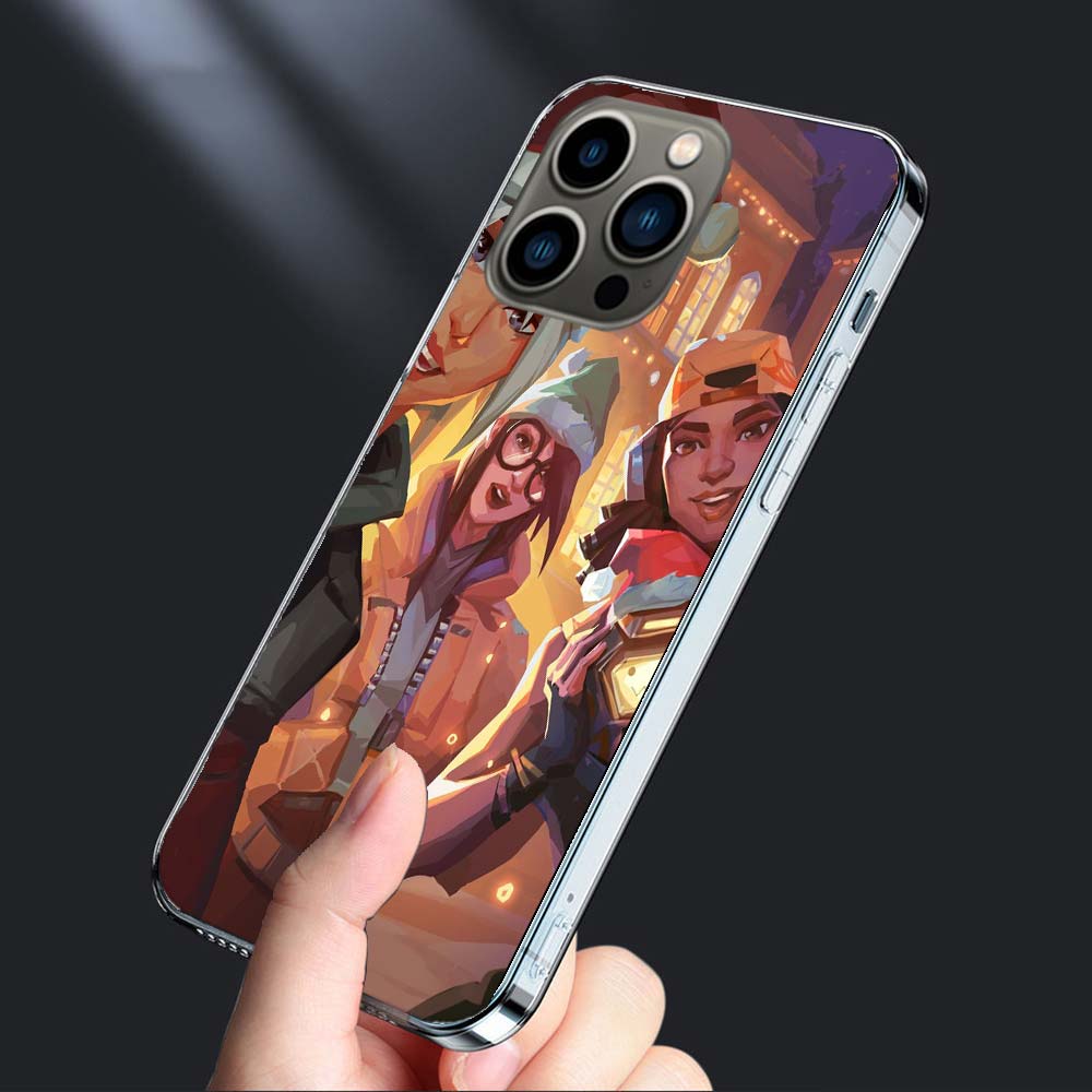 Чехол для телефона Valorant Killjoy Для iPhone 16E 15 Pro 14 Plus 17E 16 17 Pro Max Air 11 12 13 Mini Ударопрочный Capa Милый Чехол TPU