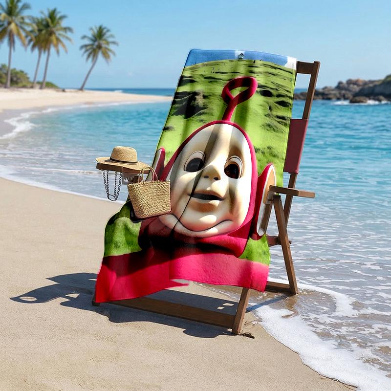 Teletubbies Fashion Beach Towel: Ideal for Summer Adventures Soft, absorbent and quick drying suitable for swimming and bathing