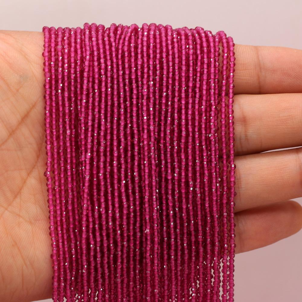 3-ниточные бусины из шпинели из натурального камня 2 мм, маленькие свободные бусины-разделители для изготовления ювелирных изделий, ожерелья, браслета, браслета, серег, аксессуаров, бисера 38 см