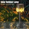 LED Solar Outdoor Hollow Out Lights Garden Pathway Lights Waterproof Landscape Patio Walkway Yard Balcony Decoration Solar Lawn Lamp