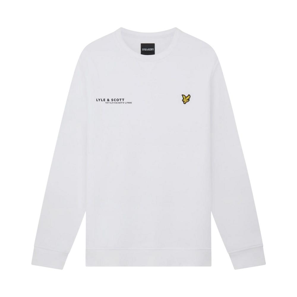 Lyle & Scott Мужская толстовка с круглым вырезом и принтом в едином стиле