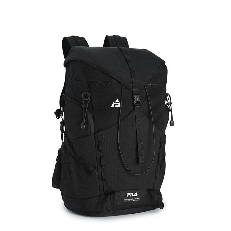 New FILA Fabric Backpack Men's Pitch Black A13U527132FBK-1