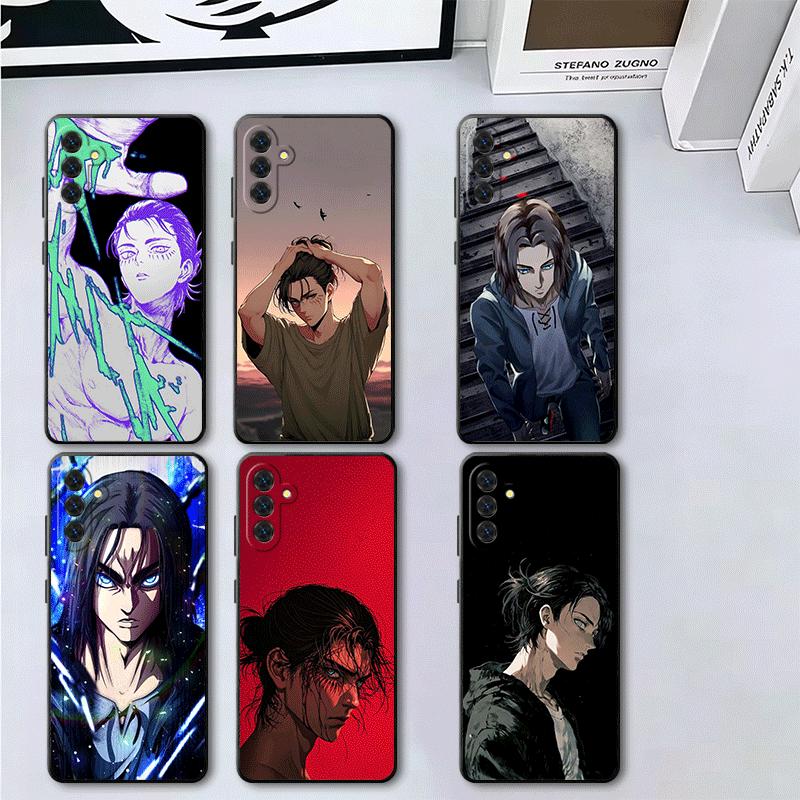 A-Attack On T-Titan Eren Yeager Soft Phone Case for Samsung A17 A37 A57 A16 A26 A36 A56 A15 A25 A35 A55 A14 A24 A34 A54 A13 A23