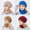 Keep Warm Women Men Wool Winter Hats Scarf Set Hedging Caps Millinery Beanies Caps