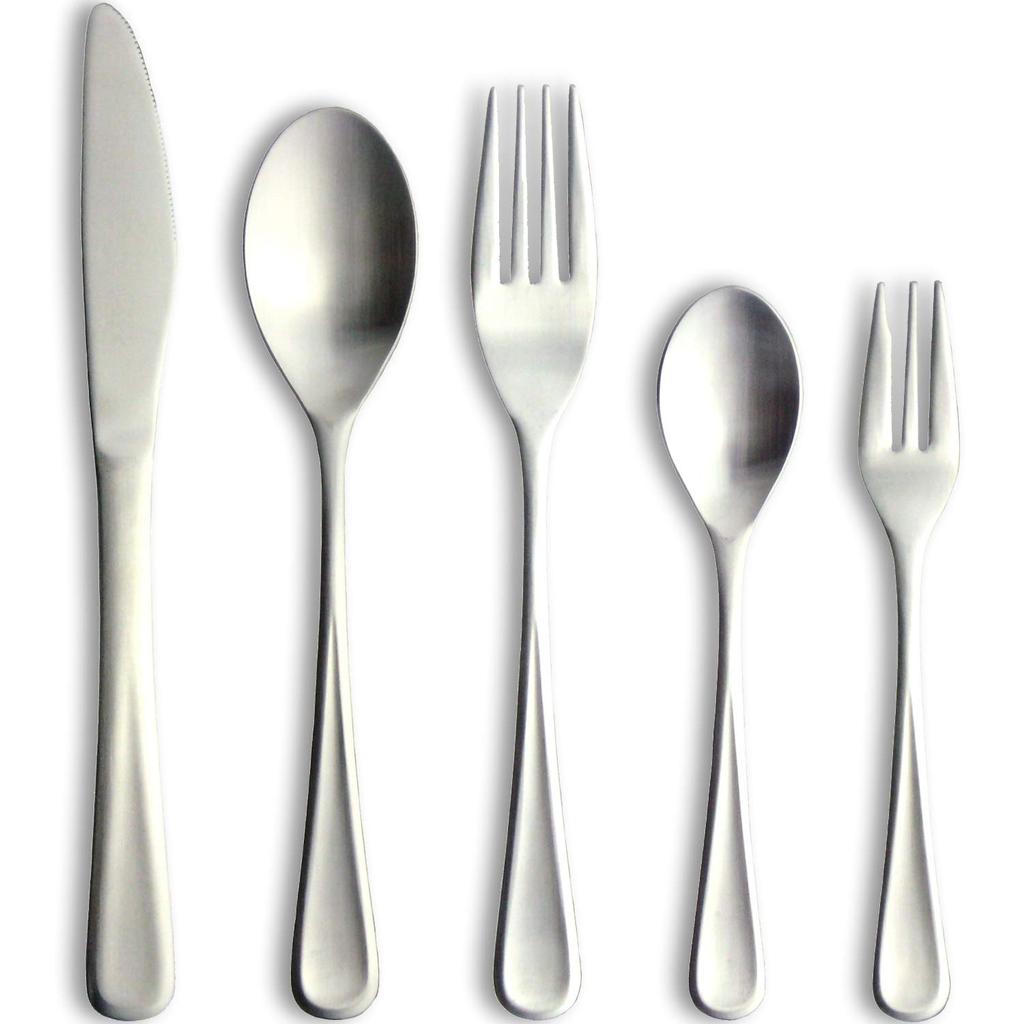 Nagao Antibacterial Dinner Cutlery 5 Stainless Made In Japan Set, Pieces, 18/8 Steel, Copper-Containing,