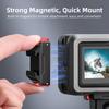 Flymile Camera Adapter Base for DJI Osmo Action 5 Pro/4/3 Magnetic Cold Shoe Gimbal Quick Mount Accessories