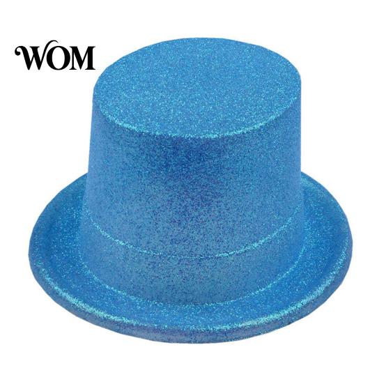 Versatile Top Hat for Birthday Celebrations Shiny Hats, Glitter Adult Kids, Colorful Magician Hat, Victorian Dress Up Christmas Sparkly Hats