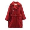 Made In Japan Trench Coat 9 Red With Thin Padding Women Used