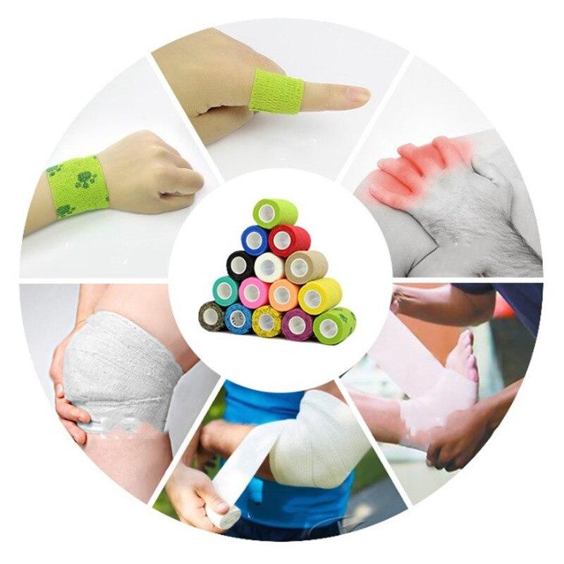 1 рулон самоклеющейся эластичной повязки, эластопласта, спортивной оберточной ленты, защитной ленты для кожи, повязок, повязок на раны, повязок для первой помощи