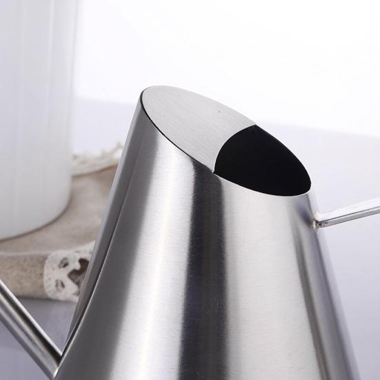 Лейка большой емкости, 900 мл, многоразовая, металлическая, из нержавеющей стали, с длинным носиком, лейка, садовые принадлежности