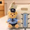 Plush Police Rabbit Keychain With Pp Cotton Filling For Kids And Collectors