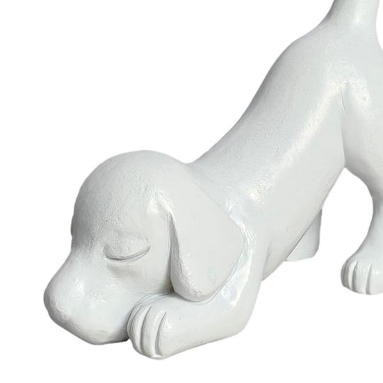 Dog Stretching Ring Holder Cute Dachshund Dog Tail Ring Organizer Resin Puppy Jewelry Holder for Desk Bedroom Decor Gift for Dog Lovers