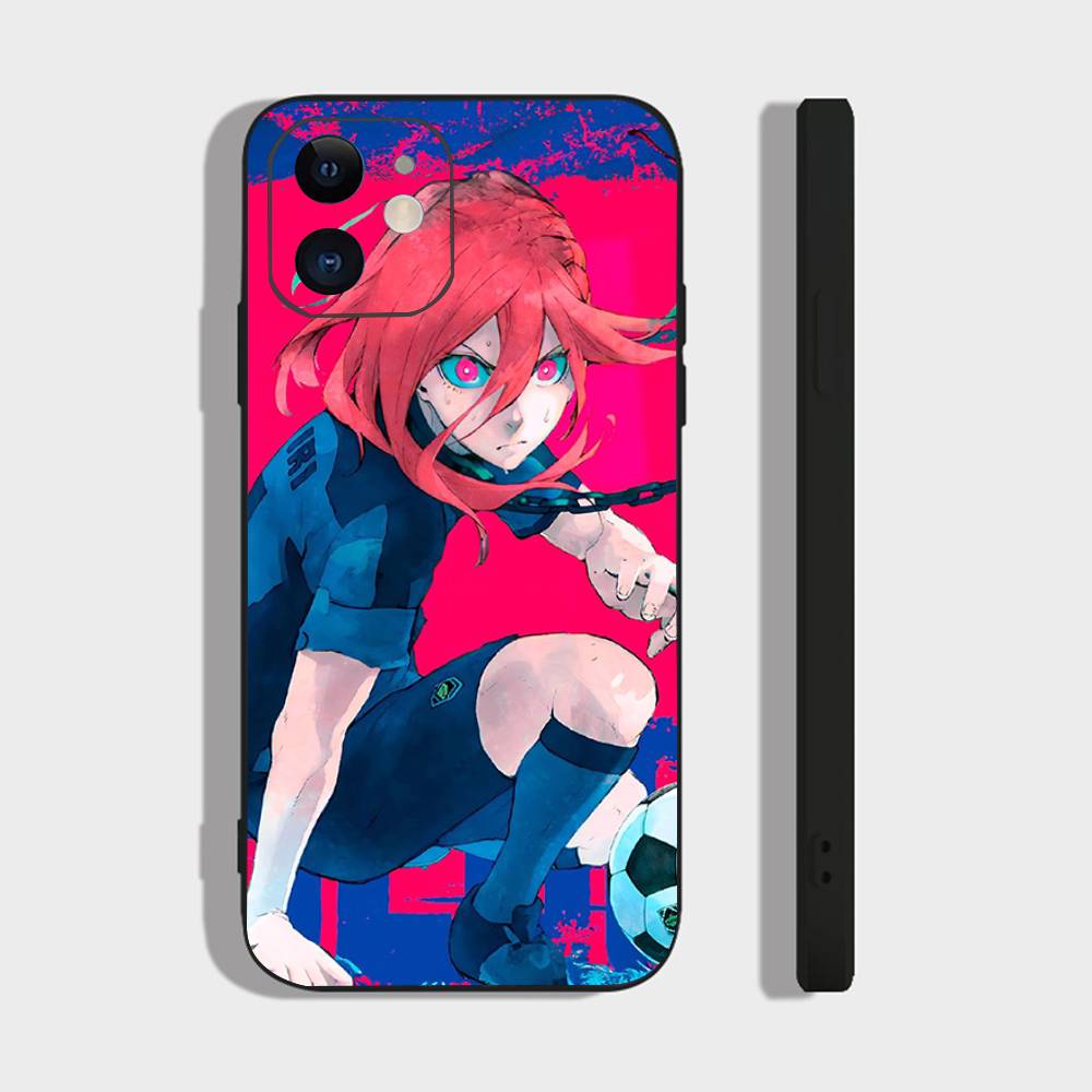 Чехол для телефона Chigiri Hyoma Manga BLUE LOCK Для IPhone 17 Air 16 15 14 13 Pro Max 11 12 Черный Силиконовый Чехол