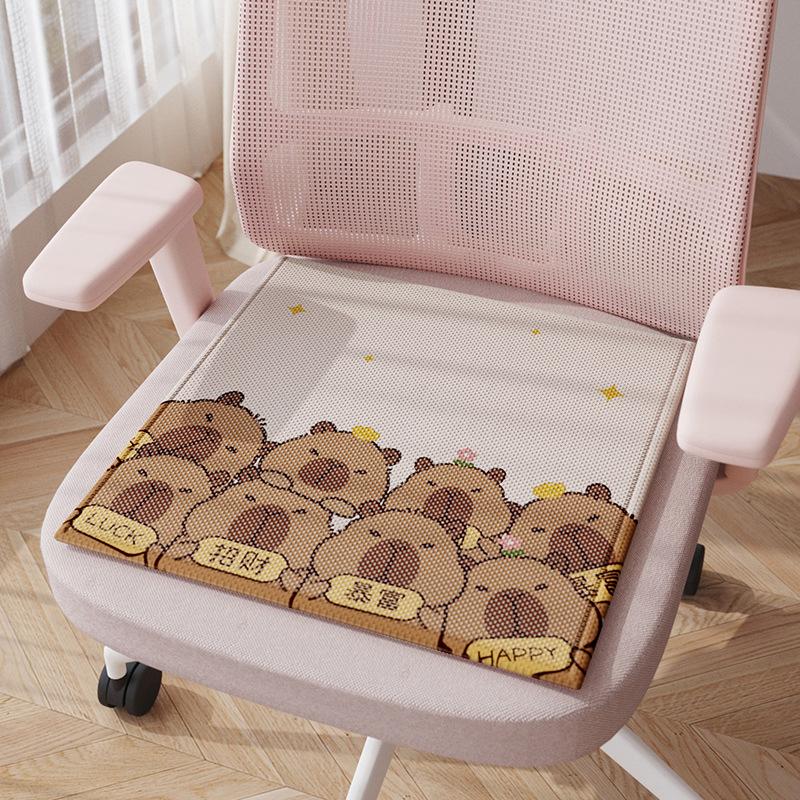 Ice silk seat cushion, chair cushion, summer mat, office sedentary computer chair cushion, student stool cushion, breathable fart cushion