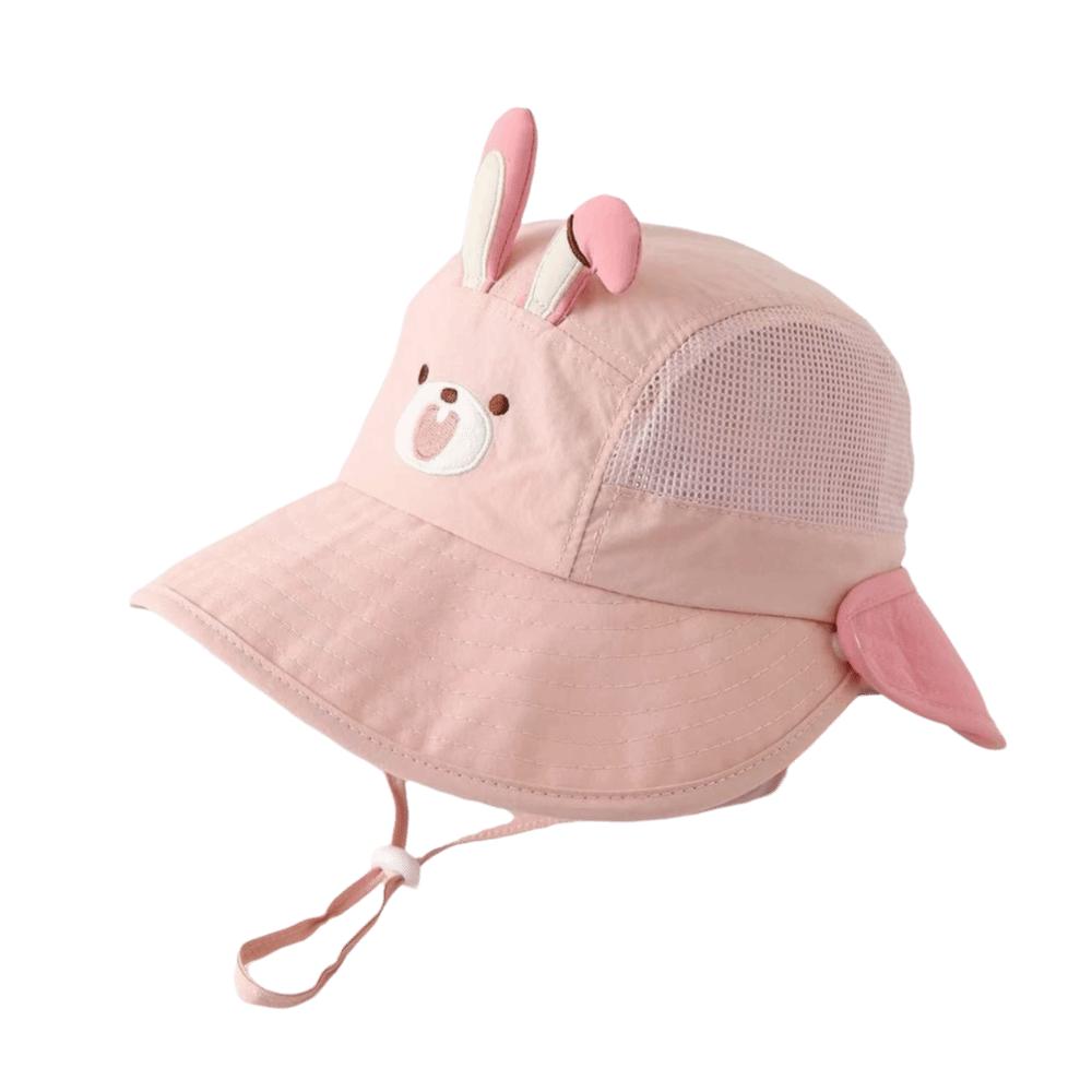 Cute Baby Bucket Hat Breathable Mesh Kids UV Protection Cap Soft Children Sun Hat Camping Trip