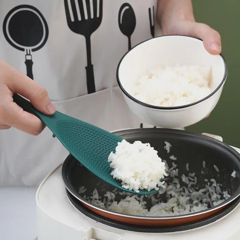 Ложка для риса с антипригарным покрытием для пищевых продуктов - кухонная утварь, устойчивая к высоким температурам