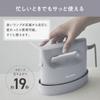 Panasonic Clothes Steamer Powerful Steam Compact Type 2WAY Deodorizing Disinfecting Cream that can also be pressed 360° NI-FS690-C