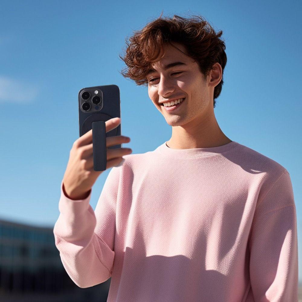 Складной магнитный держатель для телефона Силиконовое кольцо-подставка для пальца телефона Ремешок-держатель для пальца телефона Для MagSafe