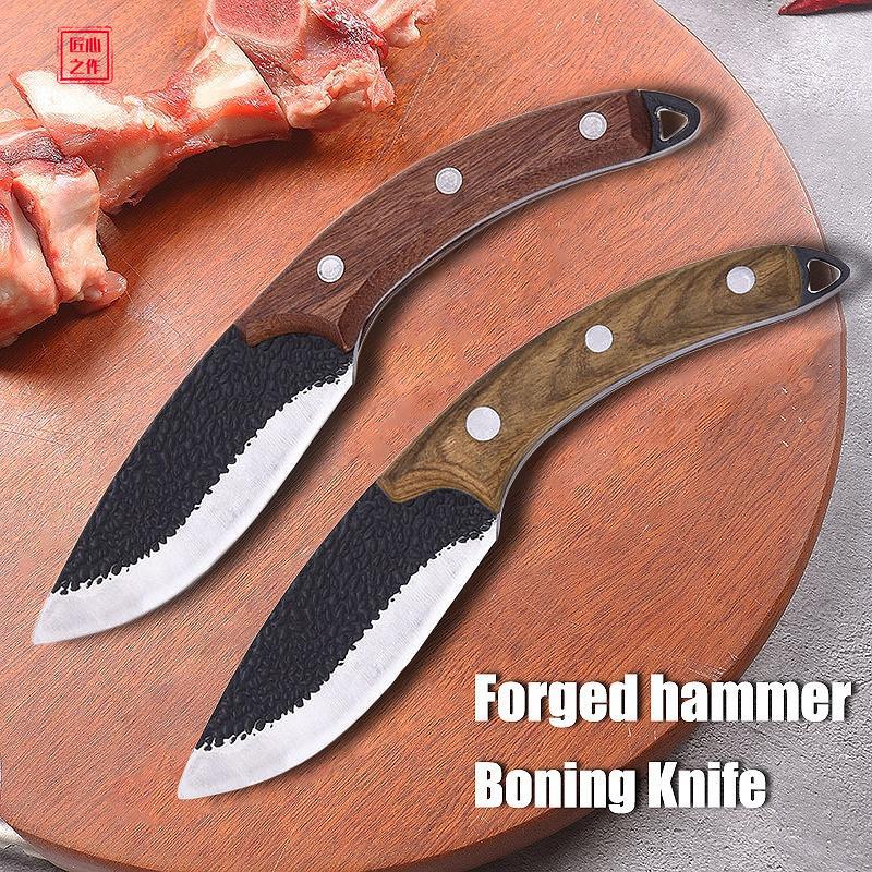 5-дюймовый кованый нож для обвалки Кухонный нож Нож мясника из нержавеющей стали