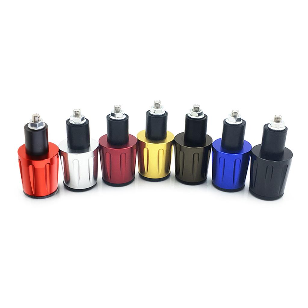 1 Pair Motorcycle Handlebars Grips Plug Caps Univesal Aluminum Handle Bar Ends 7/8" 22mm Motorcycle Handlebar Ends Caps