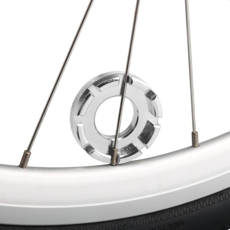 Ключ для спиц велосипеда, портативный ручной гаечный ключ для регулировки обода колеса велосипеда, 8-позиционный прочный инструмент для ремонта горного велосипеда, аксессуары для велоспорта