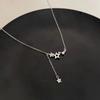 Star Tassel Necklace, Women's Flash Diamonds, Zircon Temperament, Versatile Ins Style, High-end Design, Necklace Accessories, Women