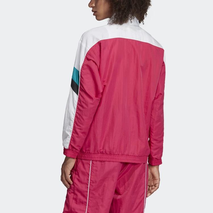 Adidas Originals Tech Track Top Jackets Women's Magenta Stand Collar Moderate Workwear GC8784