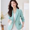 Короткий женский пиджак в корейском стиле с модным пальто