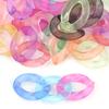 20pcs Ins Retro Rainbow Buckle Acrylic Long Chain Beads For Men Women Curb Cuban Link  Jewelry Making DIY Bracelet Necklace
