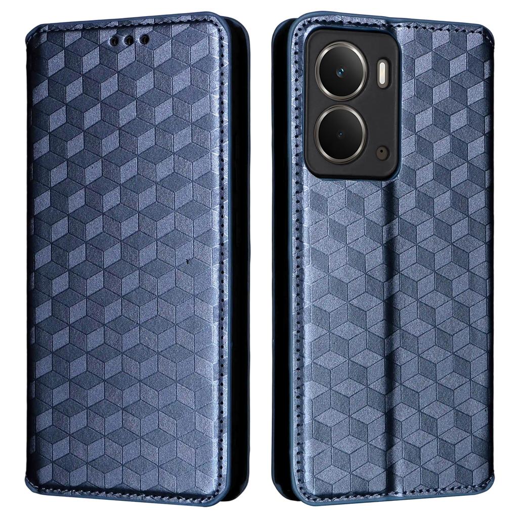 Для Realme Neo7x 5G/P3 5G Чехол-кошелек с ромбовидным тиснением, кожаный чехол для телефона