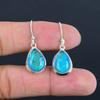 Natural Blue Opal Earring 925 Sterling Silver Handcrafted Earring LiteWeight HandMade Earring Gift for Best Girl Gift For Her