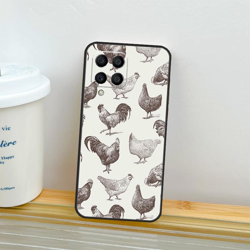 Chicken Pattern Case For Samsung Galaxy M21 M31 M11 M13 M54 M34 M14 M56 M36 M16 M53 M32 M52 M35 M55 M15 M06